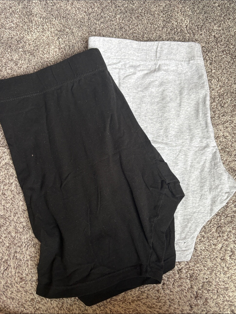 Cotton Blend Black & Gray Shorts - Classic Comfort